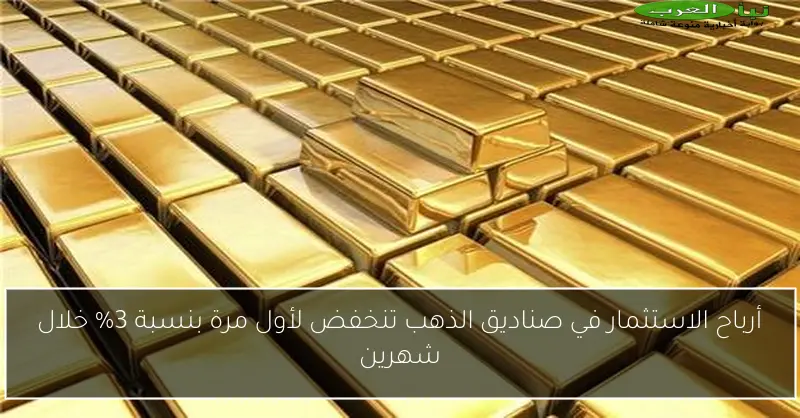 أرباح الاستثمار في صناديق الذهب تنخفض لأول مرة بنسبة 3% خلال شهرين