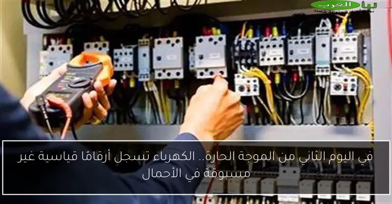 في اليوم الثاني من الموجة الحارة.. الكهرباء تسجل أرقامًا قياسية غير مسبوقة في الأحمال