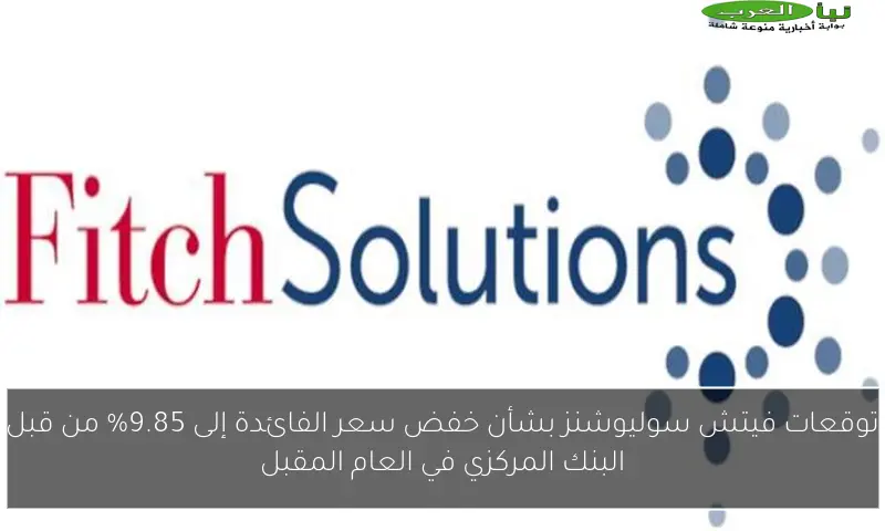 توقعات فيتش سوليوشنز بشأن خفض سعر الفائدة إلى 9.85% من قبل البنك المركزي في العام المقبل