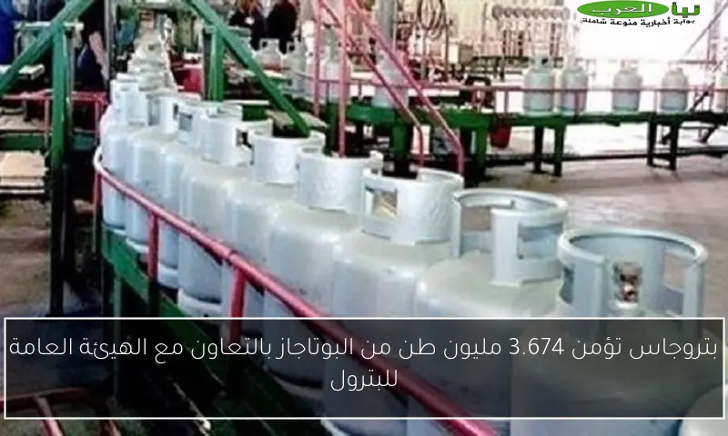 بتروجاس تؤمن 3.674 مليون طن من البوتاجاز بالتعاون مع الهيئة العامة للبترول
