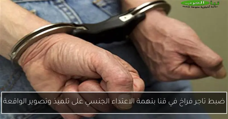 ضبط تاجر فراخ في قنا بتهمة الاعتداء الجنسي على تلميذ وتصوير الواقعة