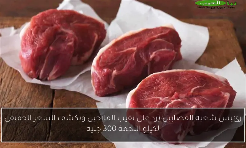 رئيس شعبة القصابين يرد على نقيب الفلاحين ويكشف السعر الحقيقي لكيلو اللحمة 300 جنيه
