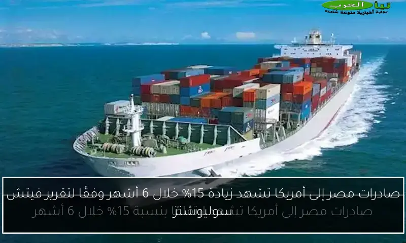 صادرات مصر إلى أمريكا تشهد زيادة 15% خلال 6 أشهر وفقًا لتقرير فيتش سوليوشنز