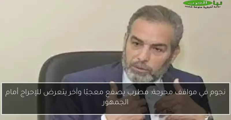 نجوم في مواقف محرجة: مطرب يصفع معجبًا وآخر يتعرض للإحراج أمام الجمهور