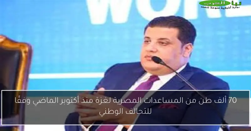 70 ألف طن من المساعدات المصرية لغزة منذ أكتوبر الماضي وفقًا للتحالف الوطني