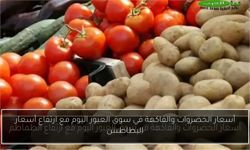 أسعار الخضروات والفاكهة في سوق العبور اليوم مع ارتفاع أسعار البطاطس