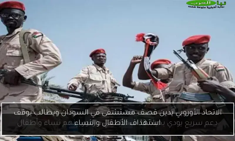 الاتحاد الأوروبي يدين قصف مستشفى في السودان ويطالب بوقف استهداف الأطفال والنساء