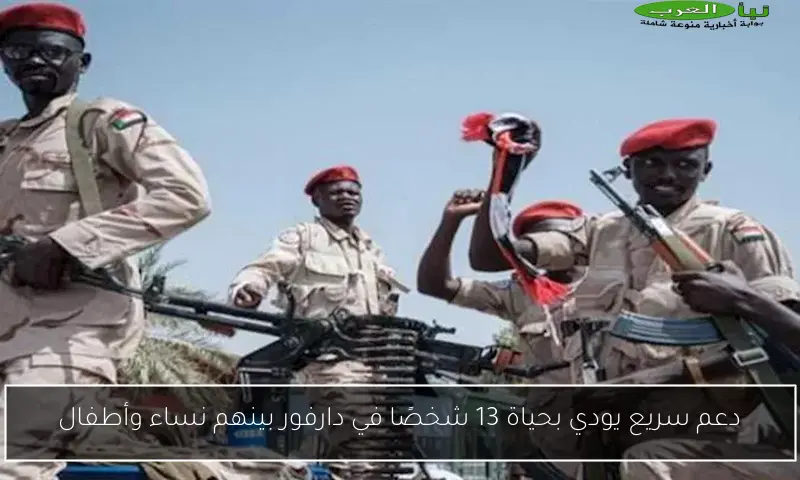 دعم سريع يودي بحياة 13 شخصًا في دارفور بينهم نساء وأطفال
