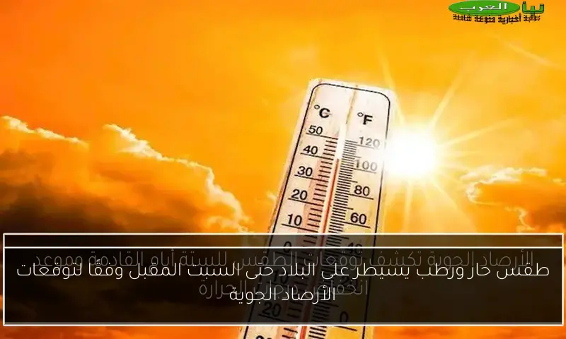 طقس حار ورطب يسيطر على البلاد حتى السبت المقبل وفقًا لتوقعات الأرصاد الجوية