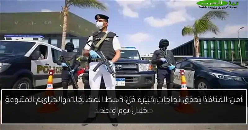 أمن المنافذ يحقق نجاحات كبيرة في ضبط المخالفات والجرائم المتنوعة خلال يوم واحد