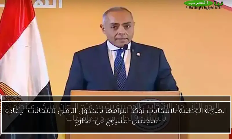 الهيئة الوطنية للانتخابات تؤكد التزامها بالجدول الزمني لانتخابات الإعادة لمجلس الشيوخ في الخارج