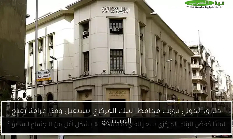 طارق الخولي نائب محافظ البنك المركزي يستقبل وفدًا عراقيًا رفيع المستوى