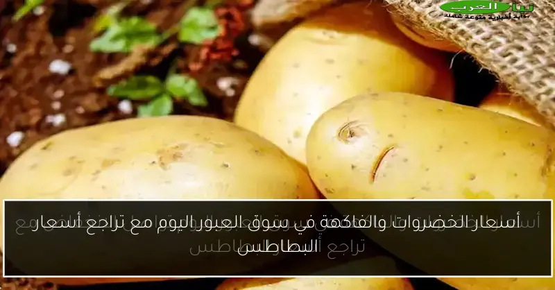 أسعار الخضروات والفاكهة في سوق العبور اليوم مع تراجع أسعار البطاطس