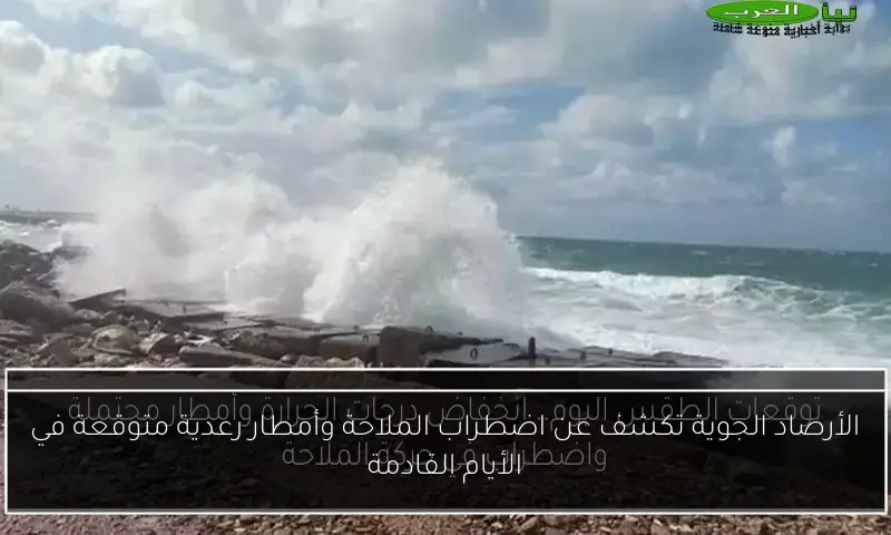الأرصاد الجوية تكشف عن اضطراب الملاحة وأمطار رعدية متوقعة في الأيام القادمة