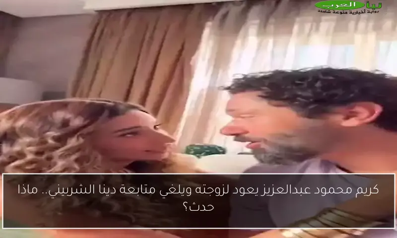 كريم محمود عبدالعزيز يعود لزوجته ويلغي متابعة دينا الشربيني.. ماذا حدث؟