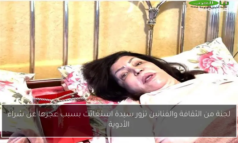 لجنة من الثقافة والفنانين تزور سيدة استغاثت بسبب عجزها عن شراء الأدوية