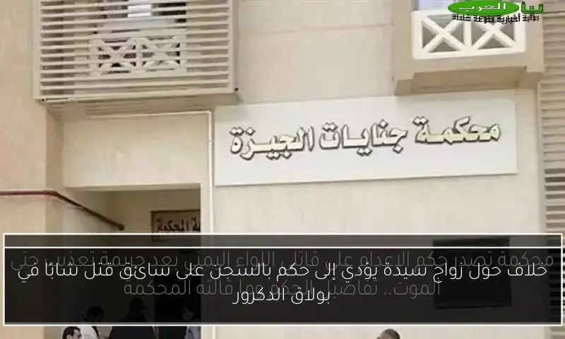 خلاف حول زواج سيدة يؤدي إلى حكم بالسجن على سائق قتل شابًا في بولاق الدكرور