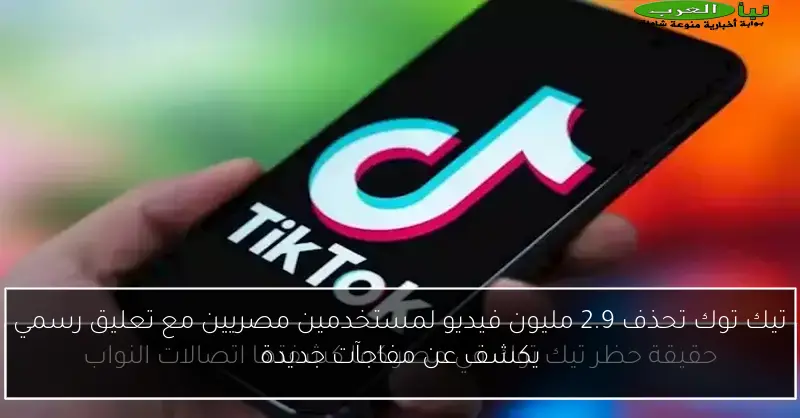 تيك توك تحذف 2.9 مليون فيديو لمستخدمين مصريين مع تعليق رسمي يكشف عن مفاجآت جديدة
