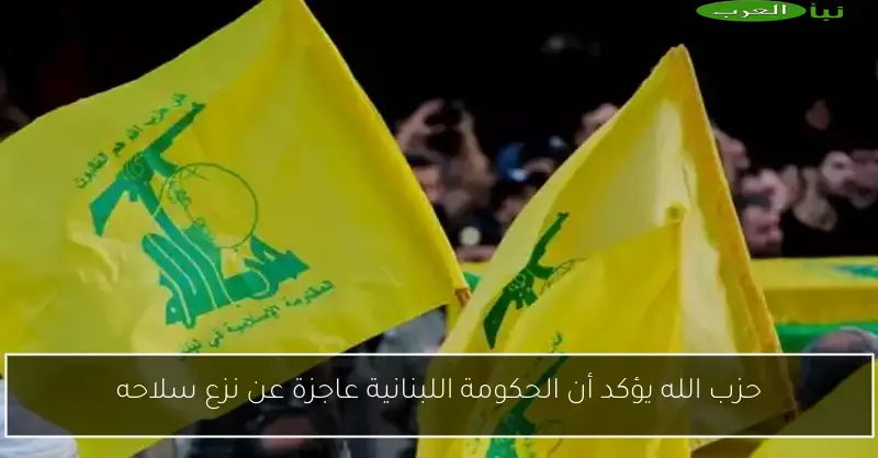 حزب الله يؤكد أن الحكومة اللبنانية عاجزة عن نزع سلاحه