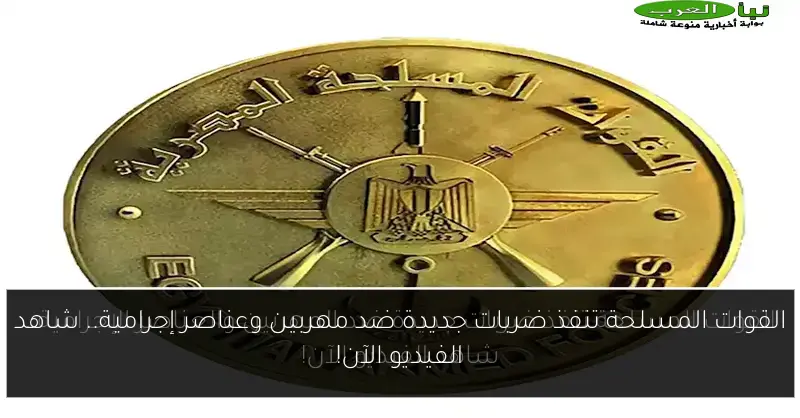 القوات المسلحة تنفذ ضربات جديدة ضد مهربين وعناصر إجرامية.. شاهد الفيديو الآن!