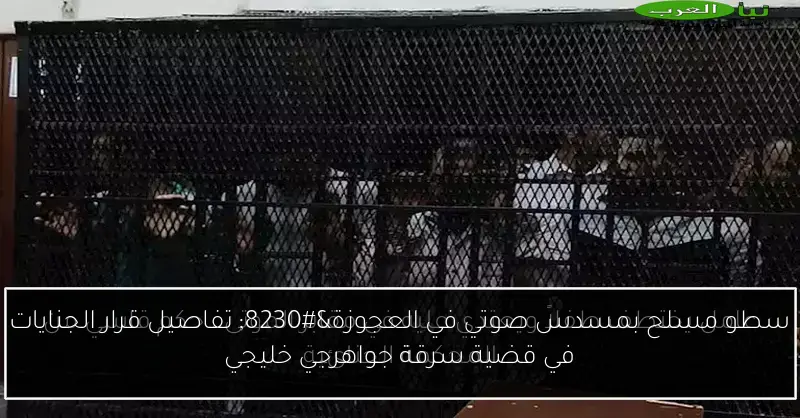 سطو مسلح بمسدس صوتي في العجوزة… تفاصيل قرار الجنايات في قضية سرقة جواهرجي خليجي