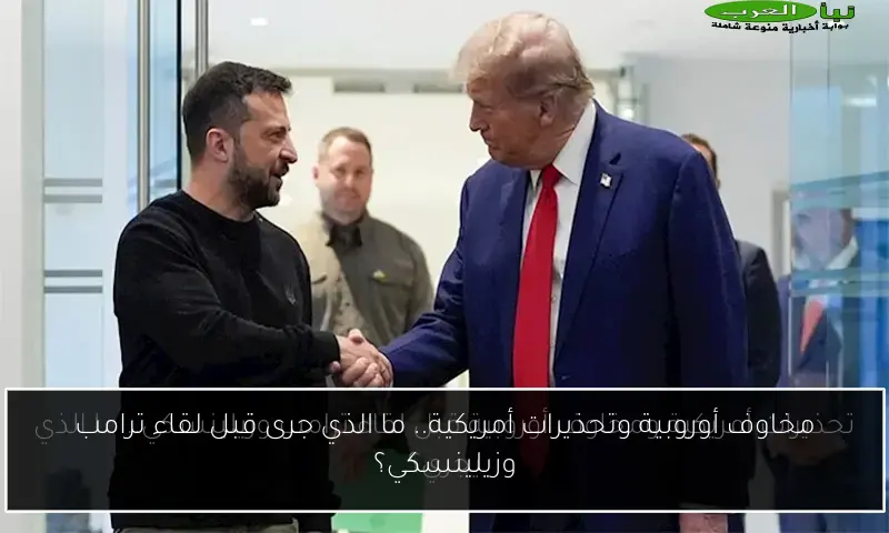 مخاوف أوروبية وتحذيرات أمريكية.. ما الذي جرى قبل لقاء ترامب وزيلينسكي؟