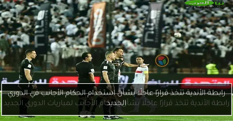 رابطة الأندية تتخذ قرارًا عاجلًا بشأن استخدام الحكام الأجانب في الدوري الجديد