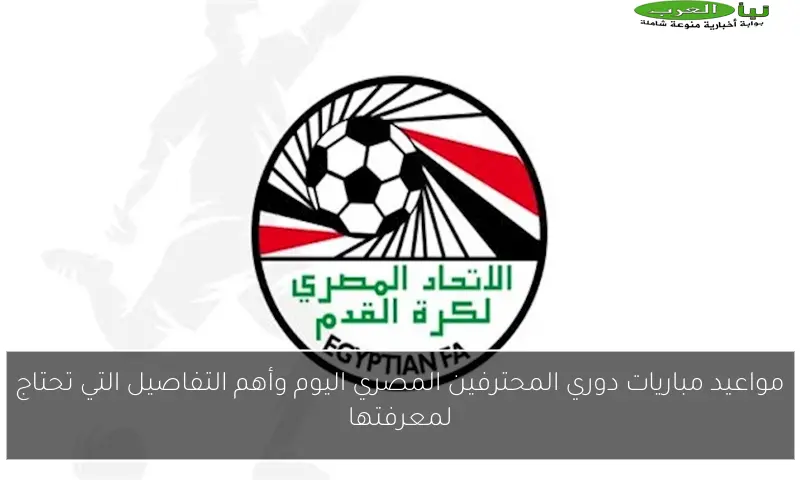 مواعيد مباريات دوري المحترفين المصري اليوم وأهم التفاصيل التي تحتاج لمعرفتها