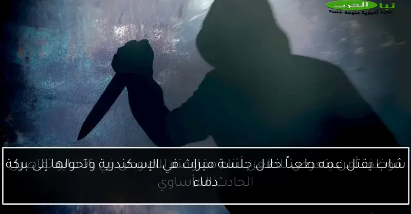 شاب يقتل عمه طعناً خلال جلسة ميراث في الإسكندرية وتحولها إلى بركة دماء