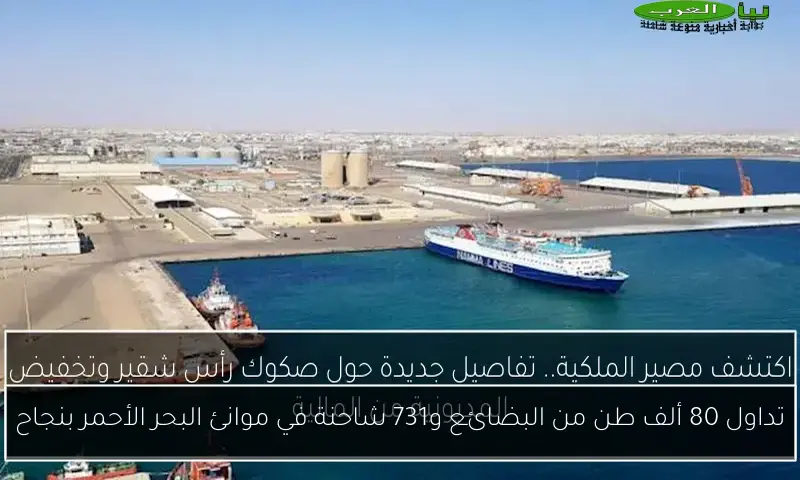 تداول 80 ألف طن من البضائع و731 شاحنة في موانئ البحر الأحمر بنجاح