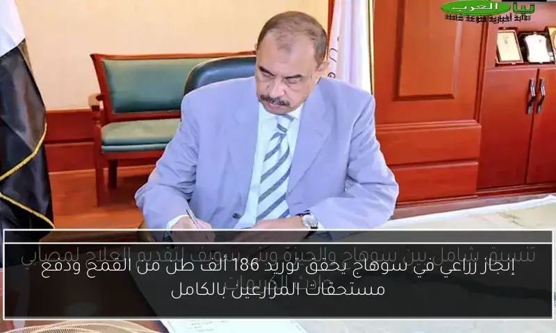 إنجاز زراعي في سوهاج يحقق توريد 186 ألف طن من القمح ودفع مستحقات المزارعين بالكامل