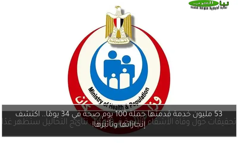 53 مليون خدمة قدمتها حملة 100 يوم صحة في 34 يومًا.. اكتشف إنجازاتها وتأثيرها!