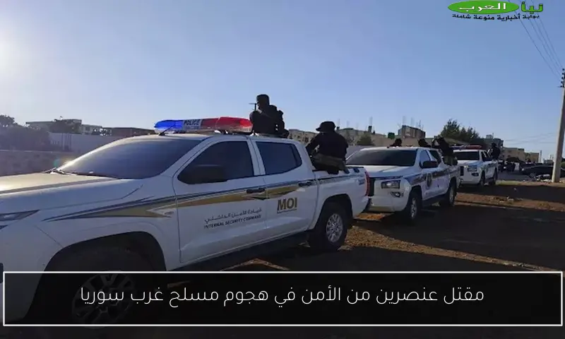 مقتل عنصرين من الأمن في هجوم مسلح غرب سوريا