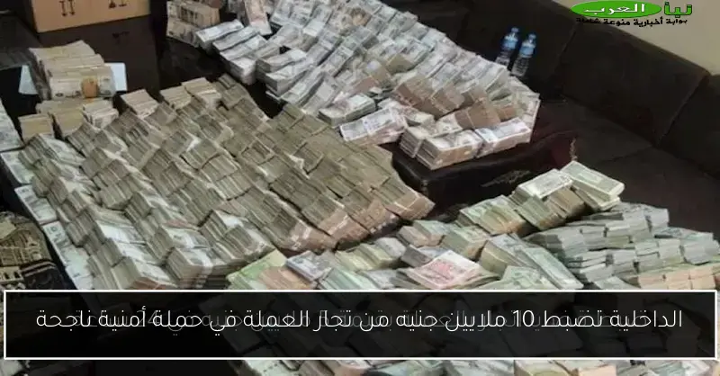 الداخلية تضبط 10 ملايين جنيه من تجار العملة في حملة أمنية ناجحة
