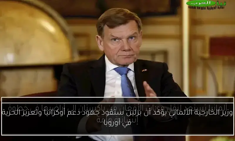 وزير الخارجية الألماني يؤكد أن برلين ستقود جهود دعم أوكرانيا وتعزيز الحرية في أوروبا
