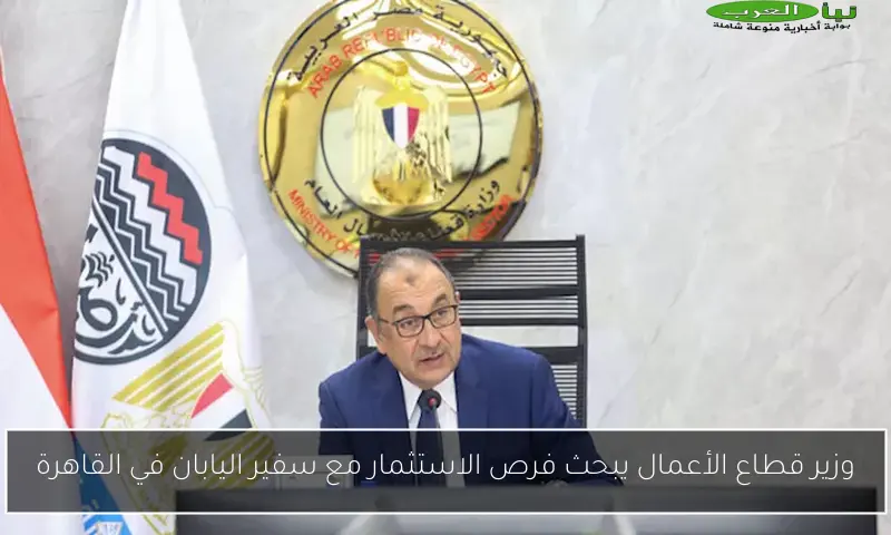 وزير قطاع الأعمال يبحث فرص الاستثمار مع سفير اليابان في القاهرة