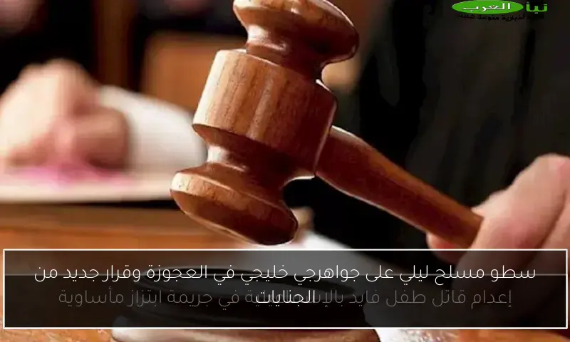 سطو مسلح ليلي على جواهرجي خليجي في العجوزة وقرار جديد من الجنايات