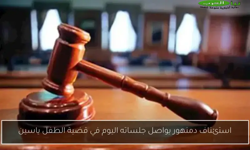 استئناف دمنهور يواصل جلساته اليوم في قضية الطفل ياسين