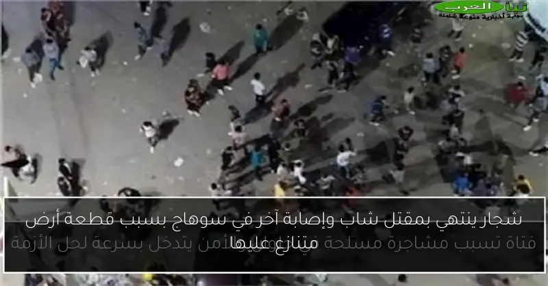 شجار ينتهي بمقتل شاب وإصابة آخر في سوهاج بسبب قطعة أرض متنازع عليها