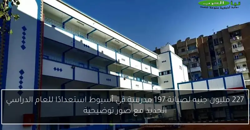 227 مليون جنيه لصيانة 197 مدرسة في أسيوط استعدادًا للعام الدراسي الجديد مع صور توضيحية