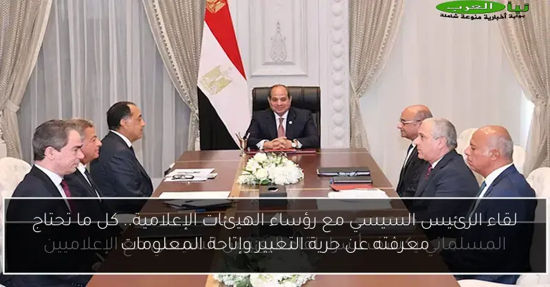 لقاء الرئيس السيسي مع رؤساء الهيئات الإعلامية.. كل ما تحتاج معرفته عن حرية التعبير وإتاحة المعلومات