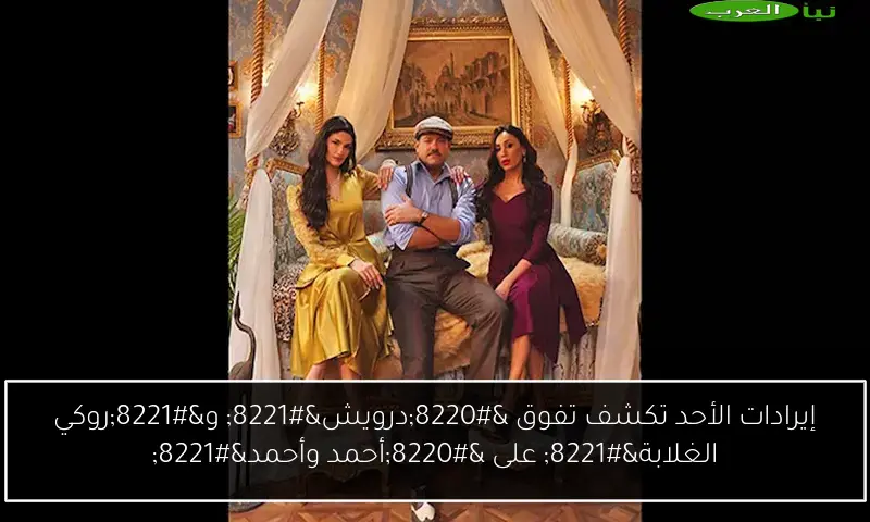 إيرادات الأحد تكشف تفوق “درويش” و”روكي الغلابة” على “أحمد وأحمد”