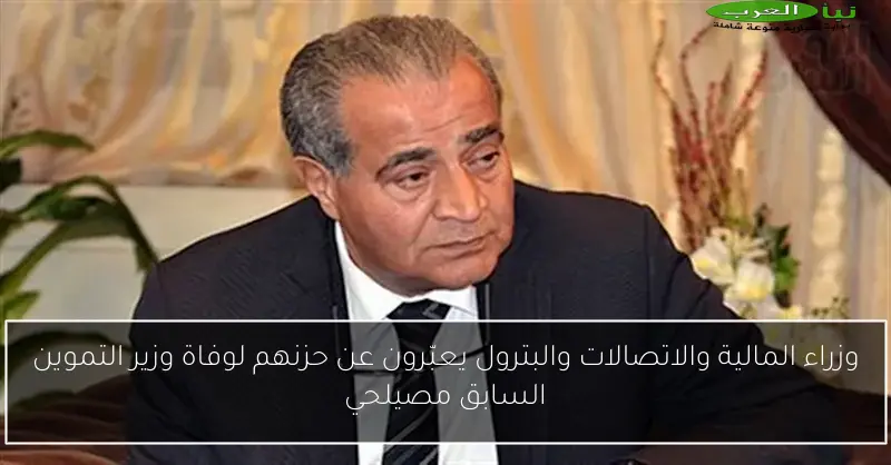 وزراء المالية والاتصالات والبترول يعبّرون عن حزنهم لوفاة وزير التموين السابق مصيلحي