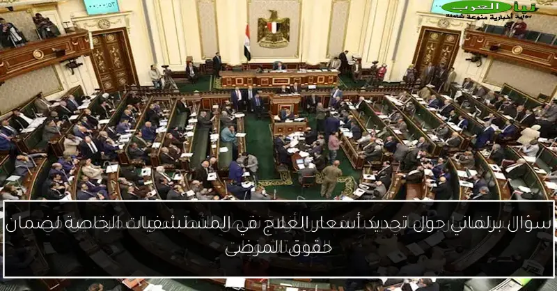 سؤال برلماني حول تحديد أسعار العلاج في المستشفيات الخاصة لضمان حقوق المرضى