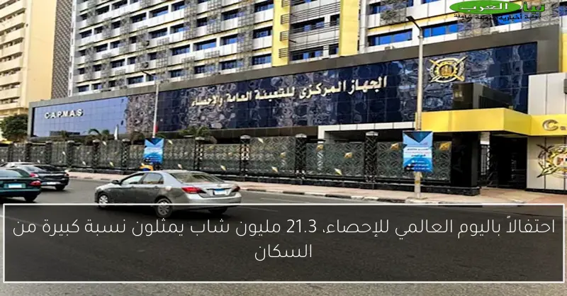 احتفالاً باليوم العالمي للإحصاء، 21.3 مليون شاب يمثلون نسبة كبيرة من السكان