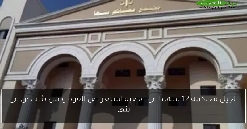 تأجيل محاكمة 12 متهماً في قضية استعراض القوة وقتل شخص في بنها