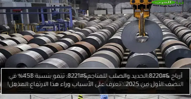 أرباح “الحديد والصلب للمناجم” تنمو بنسبة 458% في النصف الأول من 2025.. تعرف على الأسباب وراء هذا الارتفاع المذهل!