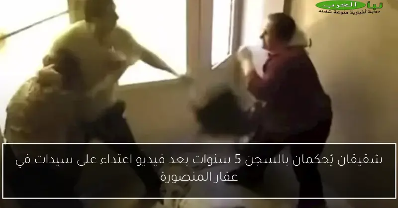 شقيقان يُحكمان بالسجن 5 سنوات بعد فيديو اعتداء على سيدات في عقار المنصورة