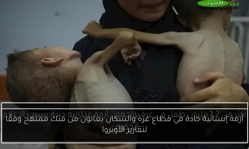 أزمة إنسانية حادة في قطاع غزة والسكان يعانون من فتك ممنهج وفقًا لتقارير الأونروا
