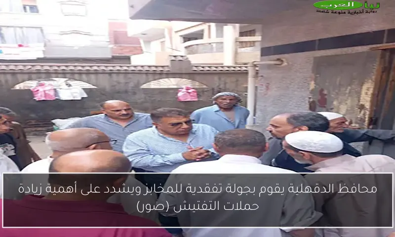 محافظ الدقهلية يقوم بجولة تفقدية للمخابز ويشدد على أهمية زيادة حملات التفتيش (صور)